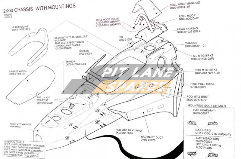 CHASSIS WITH MOUNTINGS